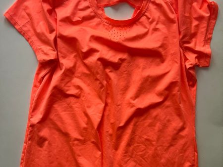 Athletic Top Short Sleeve By Rbx In Orange, Size: L Hot on Sale