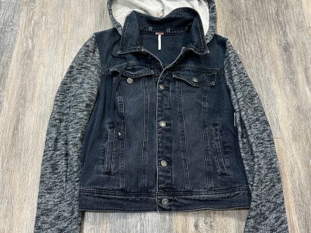 Jacket Denim By Free People In Blue Denim, Size: L For Discount