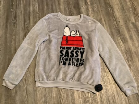 Sweatshirt Crewneck By Clothes Mentor In Grey, Size: Mini Online Sale