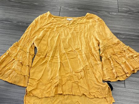 Blouse 3 4 Sleeve By Maurices In Yellow, Size: M on Sale