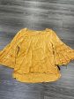 Blouse 3 4 Sleeve By Maurices In Yellow, Size: M on Sale