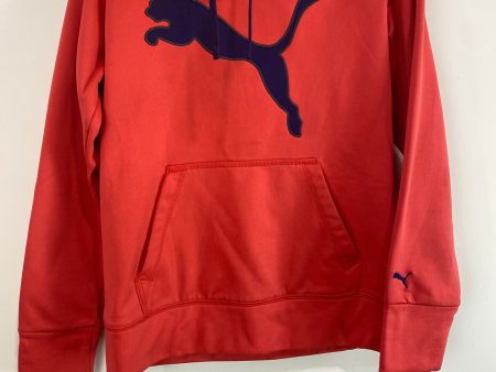 Sweatshirt Hoodie By Puma In Pink, Size: M on Sale