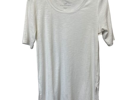 Top Short Sleeve Basic By J. Jill In White, Size: S Online Hot Sale