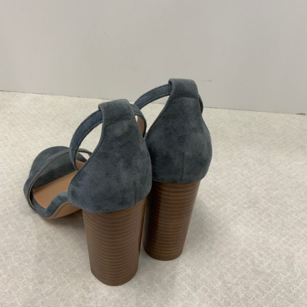 Sandals Heels Block By Steve Madden In Grey, Size: 8.5 Cheap