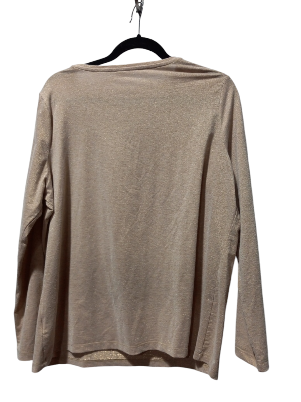 Top Long Sleeve Basic By Talbots In Gold, Size: 1x For Sale