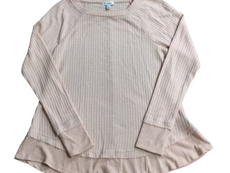 Top Long Sleeve Basic By Love Fire In Light Pink, Size: Xs on Sale