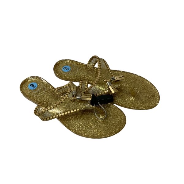 Sandals Designer By Jack Rogers In Gold, Size: 6 Fashion