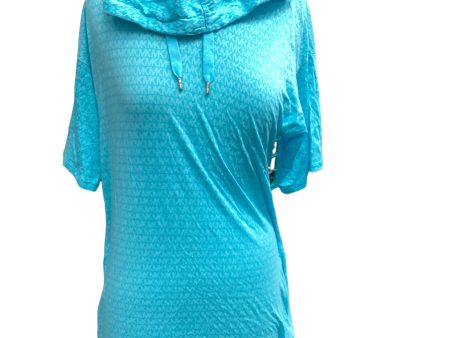 Athletic Sweatshirt Hoodie By Michael Kors In Blue, Size: M Sale