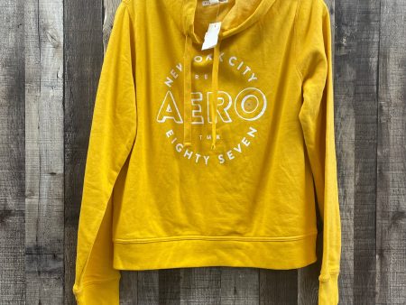 Sweatshirt Hoodie By Aeropostale In Yellow, Size: L Hot on Sale