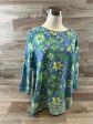 Top Short Sleeve By Clothes Mentor In Blue & Green, Size: Xl Supply