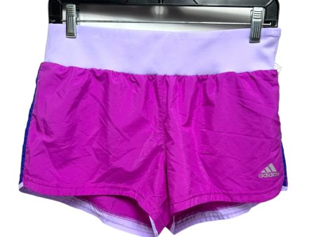 Athletic Shorts By Adidas In Purple, Size: Xs Hot on Sale