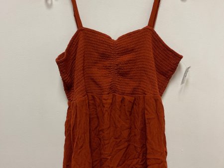 Top Sleeveless By Maurices In Orange, Size: 1x Hot on Sale