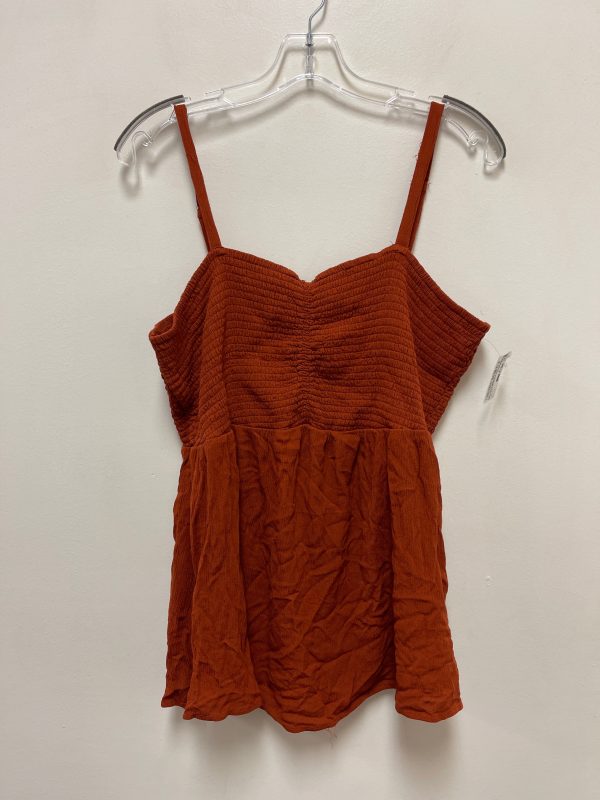 Top Sleeveless By Maurices In Orange, Size: 1x Hot on Sale