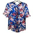 Bellamy Flutter Sleeve Silk Blouse By Draper James In Amaryllis Floral Print, Size: 4 Discount