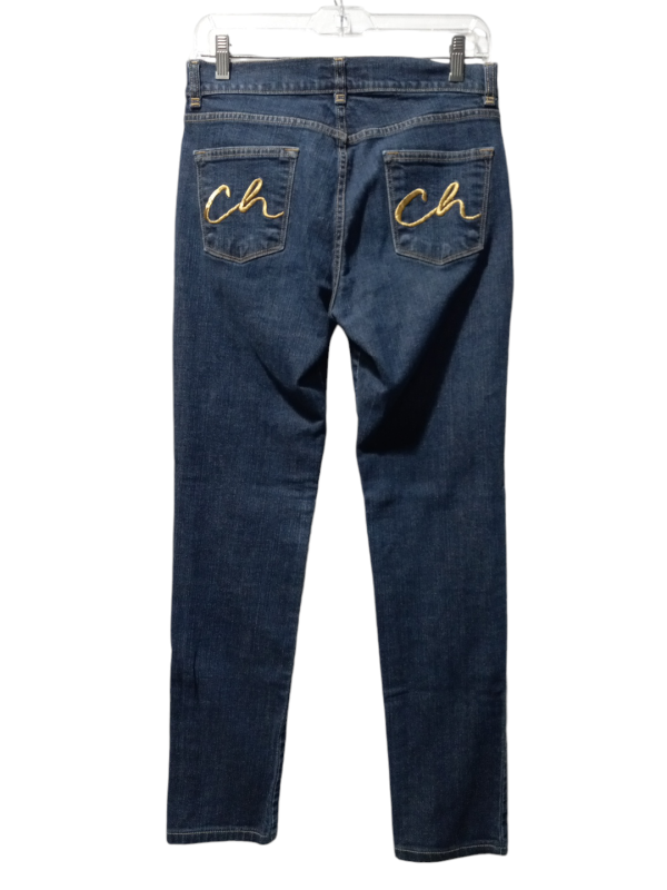 Jeans Boot Cut By Carolina Herrera In Blue Denim, Size: 4 Supply