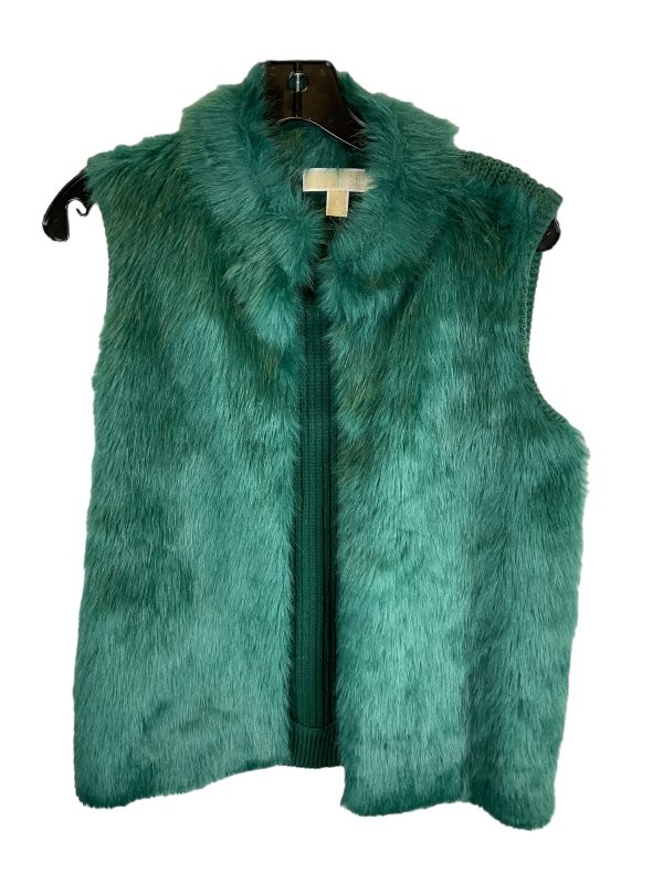 Vest Faux Fur & Sherpa By Michael By Michael Kors In Green, Size: S Discount