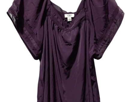 Blouse Short Sleeve By Cato In Purple, Size: 3x Online