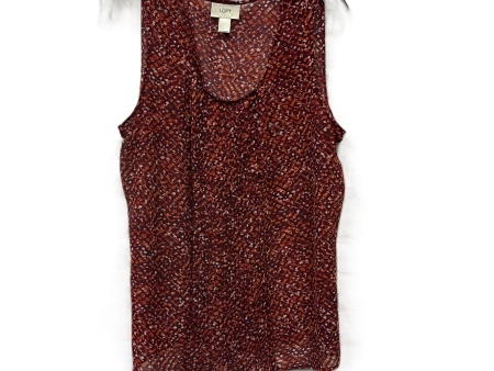 Top Sleeveless By Loft In Red, Size: L Online Sale