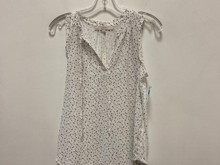 Top Sleeveless By Loft In Black & White, Size: Xs For Discount