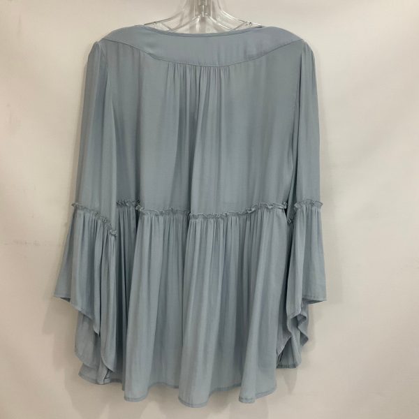 Blue Top Long Sleeve Free People, Size M Sale