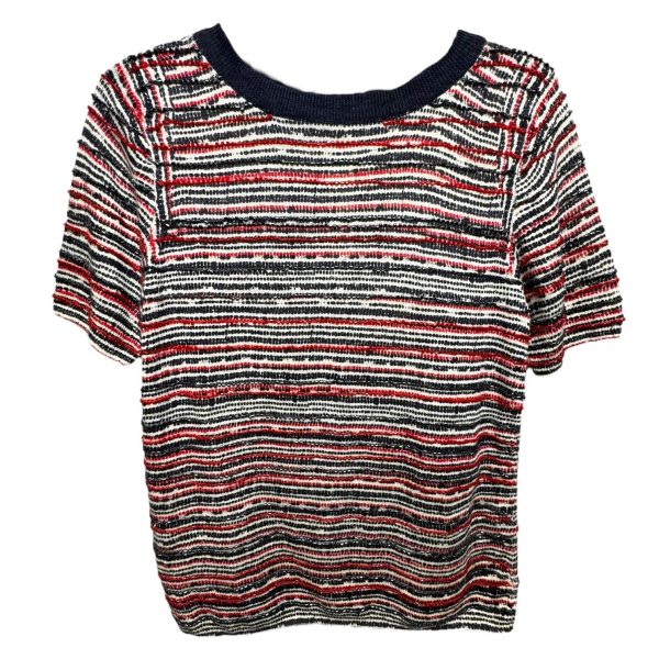 Linen Beaded Tee By J. Crew In Striped Pattern, Size: S Cheap