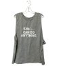 Athletic Tank Top By Fabletics In Grey, Size: 2x Online Hot Sale