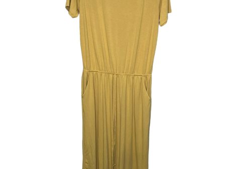 Jumpsuit By Zenana Outfitters In Yellow, Size: 1x For Cheap