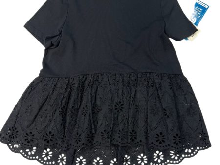 New! Top Short Sleeve Designer By Kate Spade In Black, Size: S Supply