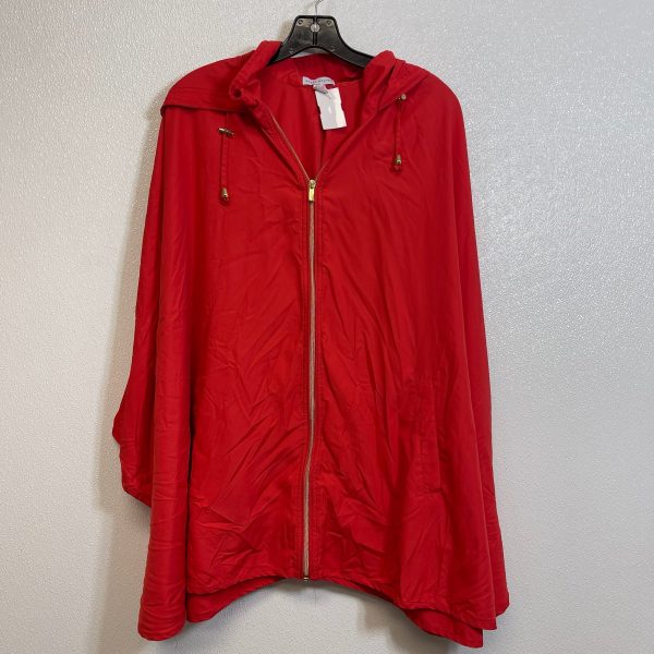 Poncho By Susan Graver In Red, Size: M L Sale