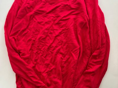 Athletic Sweatshirt Crewneck By Athleta In Red, Size: Xl For Cheap