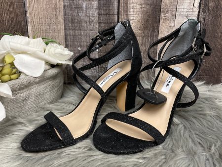 Sandals Heels Block By Nina In Black, Size: 8.5 Hot on Sale