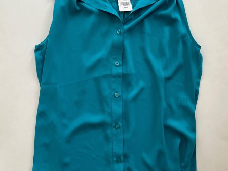 Blouse Sleeveless By New York And Co O In Turquoise, Size: S Supply