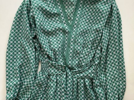 Blouse Long Sleeve By Max Studio In Green, Size: S Fashion