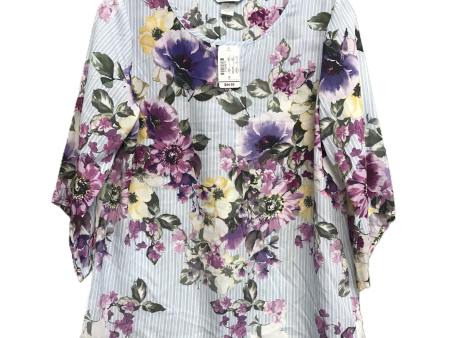 Top 3 4 Sleeve By Christopher And Banks In Floral Print, Size: S Online now