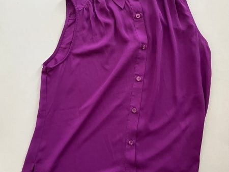 Blouse Sleeveless By New York And Co O In Purple, Size: S Online Hot Sale