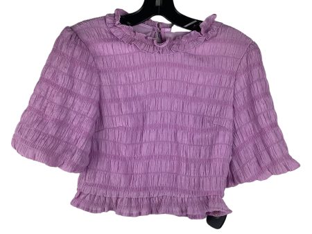 Top Short Sleeve By Vestique In Purple, Size: M Hot on Sale