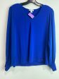 Top Long Sleeve By Calvin Klein In Blue, Size: S Online Hot Sale